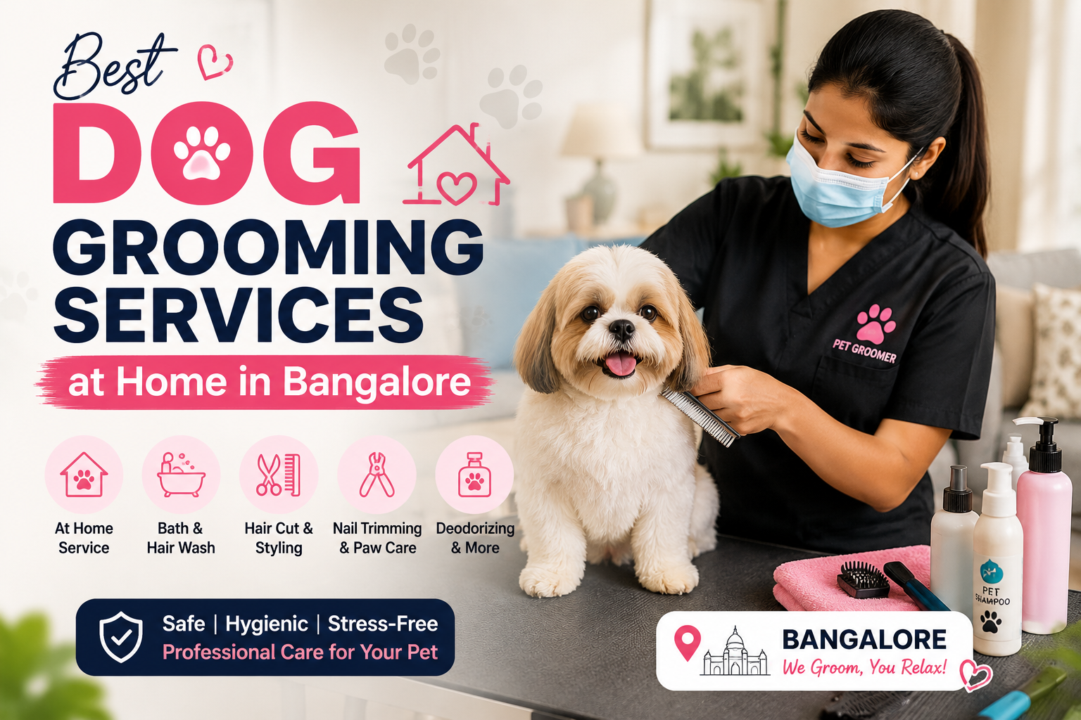 Best Dog Grooming Services at Home in Bangalore