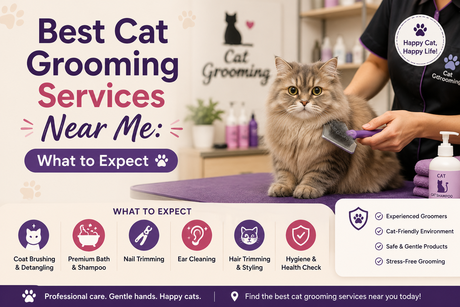 Best Cat Grooming Services Near Me What to Expect?