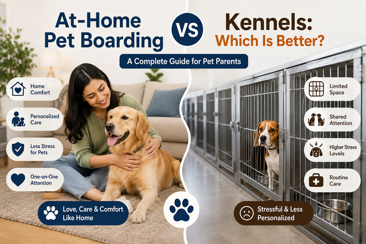 At-Home Pet Boarding vs Kennels: Which Is Better?