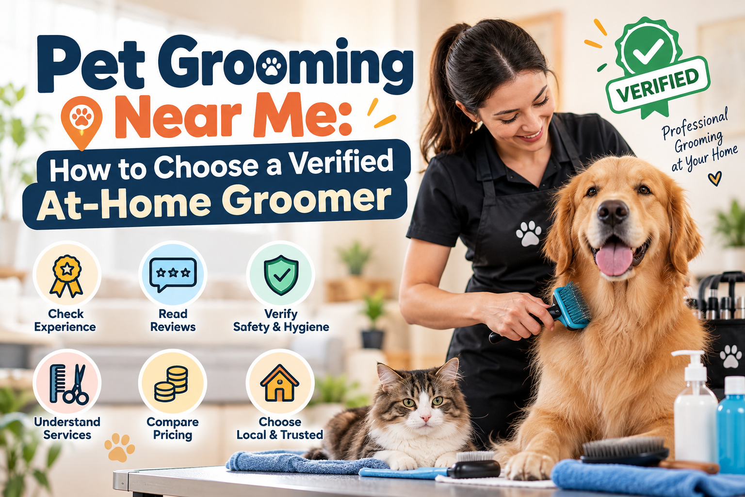 Pet Grooming Near Me: How to Choose a Verified At-Home Groomer