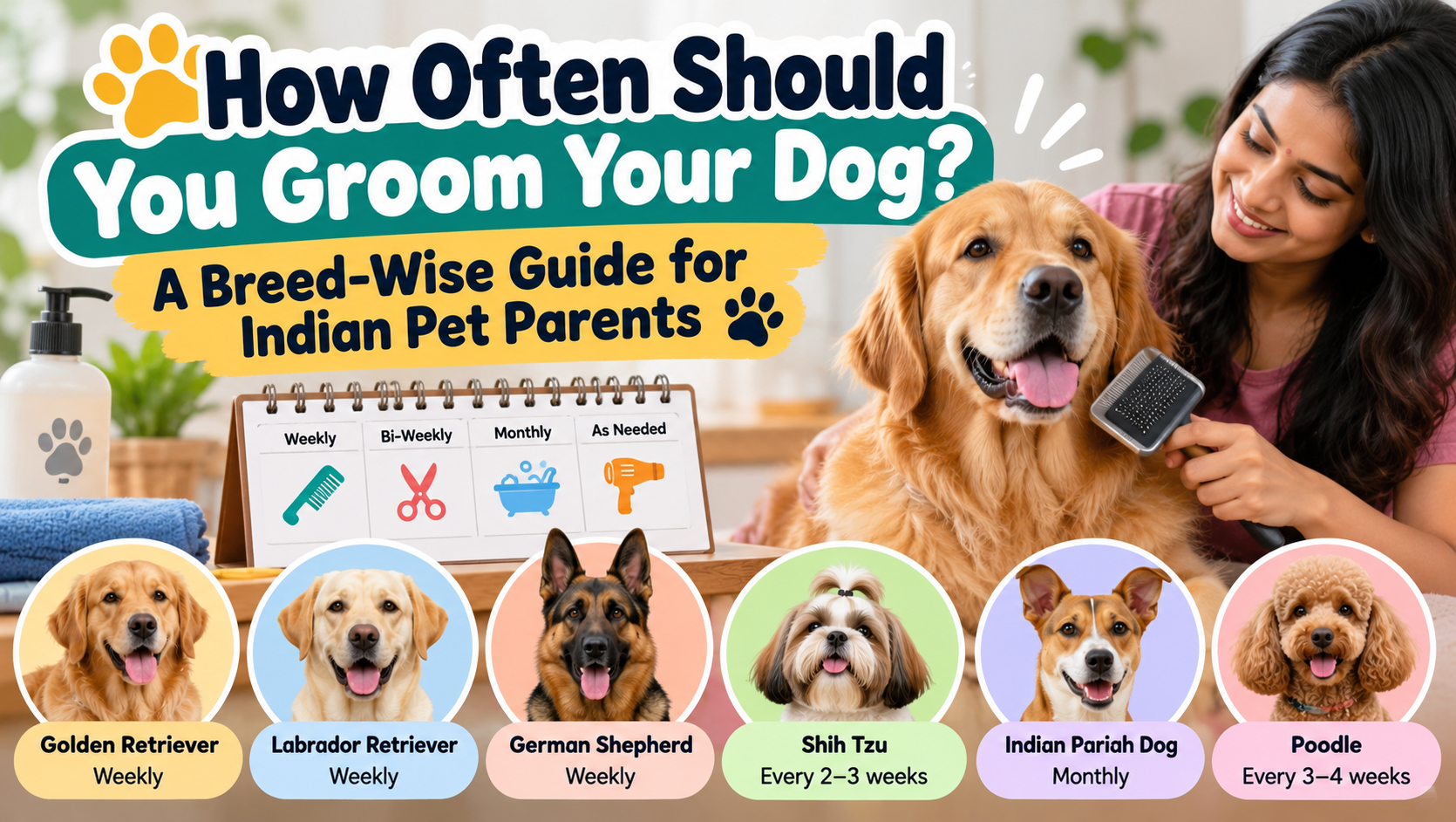 How Often Should You Groom Your Dog? A Breed-Wise Guide for Indian Pet Parents