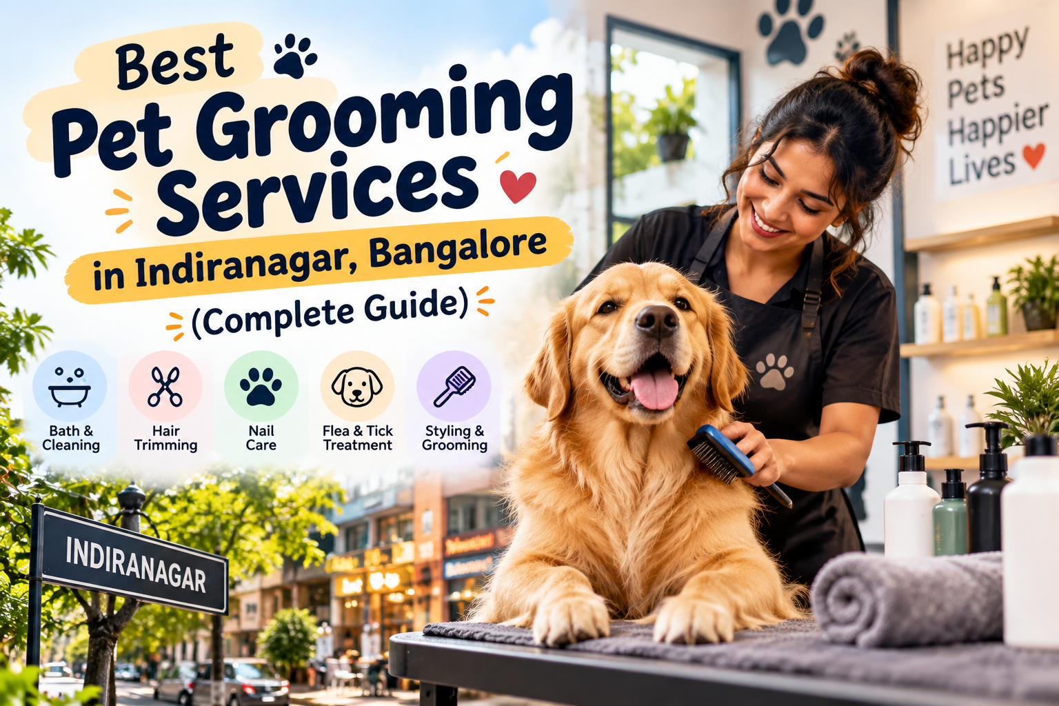 Best Pet Grooming Services in Indiranagar, Bangalore (Complete Guide)